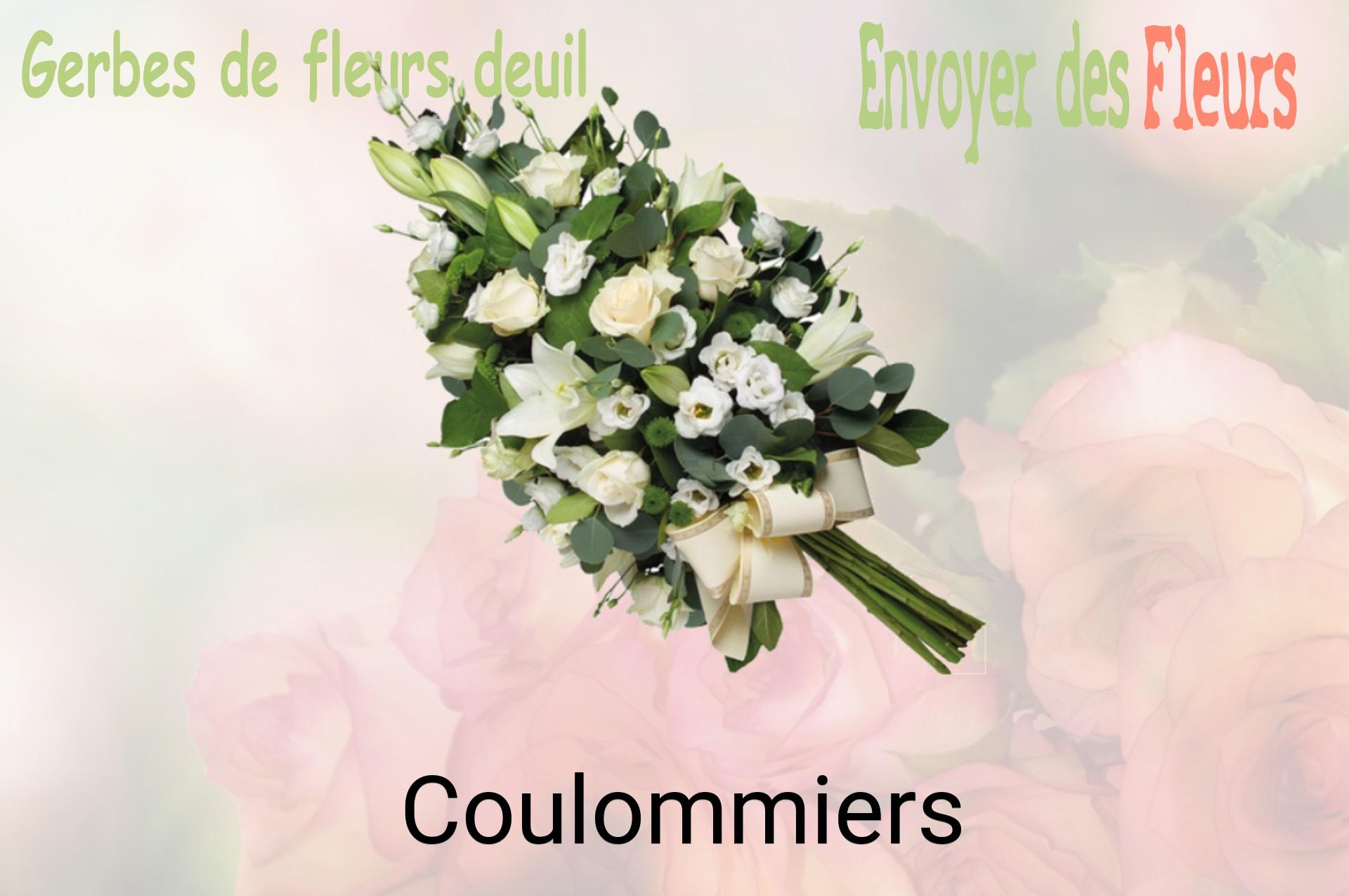 Gerbe de fleurs de deuil livrée à Coulommiers